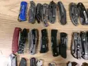 Lot of Approx. 200 Various Single Blade Knives.