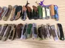 Lot of Approx. 140 Various Wood Handled Knives.