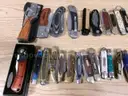 Lot of Approx. 140 Various Wood Handled Knives.