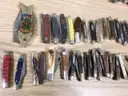 Lot of Approx. 140 Various Wood Handled Knives.