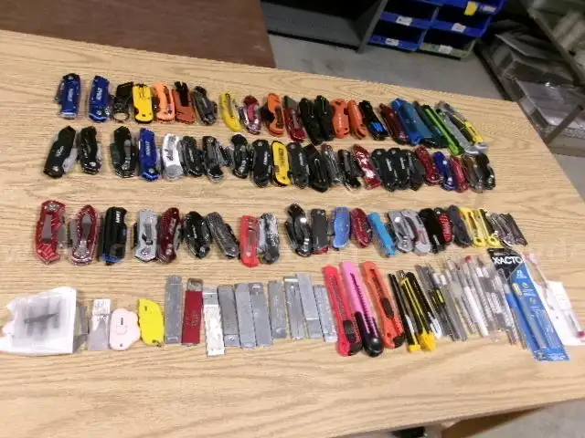 Lot of Approx. 100 Various Box Knives.