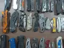 Lot of Approx. 150 Various Single Blade Knives.