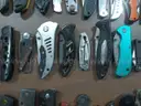 Lot of Approx. 150 Various Single Blade Knives.