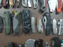Lot of Approx. 150 Various Single Blade Knives.