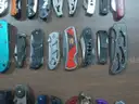 Lot of Approx. 150 Various Single Blade Knives.