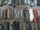Lot of Approx. 150 Various Single Blade Knives.