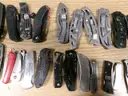 Lot of Approx. 125 Various Single Blade Knives.
