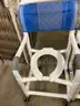 Lot of (4) PVC Commode Shower Chairs.
