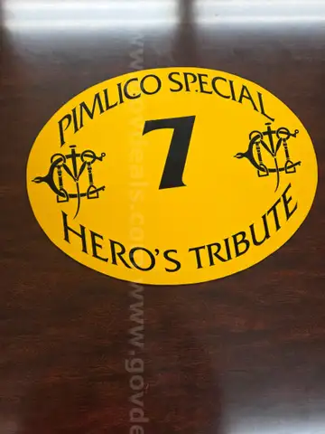Pimlico Signage (1) &#x26; Preakness Wine Glasses (Case of 36)
