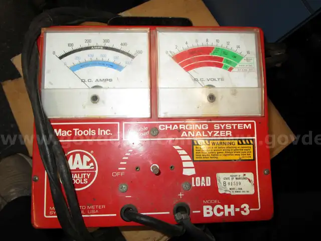 (1) Battery Analyzer, (1) Rivet Gun &#x26; (6) TRAFCON Arrow Boards