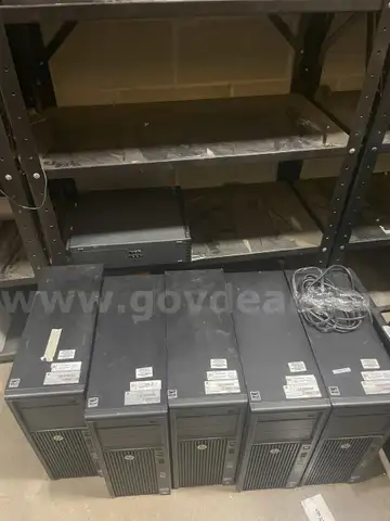 ASSORTED COMPUTER EQUIPMENT (MONITORS, PRINTERS, DESKTOP CPUs)