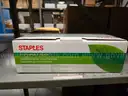 Black HP LaserJet and Staples Toner supplies