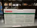 Black HP LaserJet and Staples Toner supplies