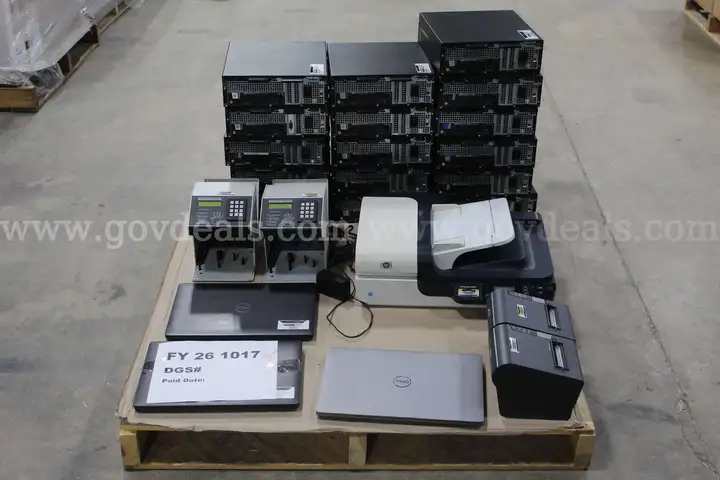 (24 ASSETS) DESKTOPS, LAPTOPS, SCANNER, FINGER SCANNERS, RECEIPT PRINTER