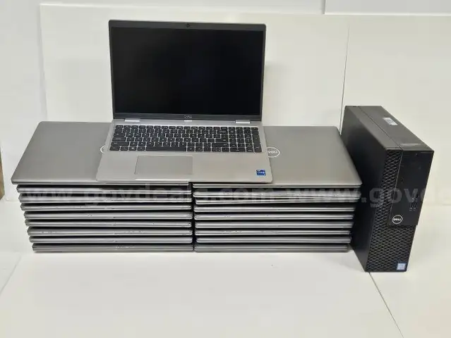 One Lot of Dell Laptops (20) and One Dell Optiplex Desktop (1)