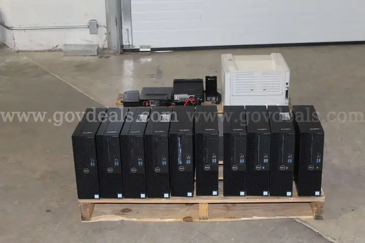 (26 ASSETS) DESKTOPS, LAPTOPS, MONITORS, PRINTER, DISPATCH RADIO