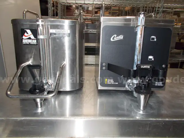 1 lot of 13 coffee dispensers and coffee warmers