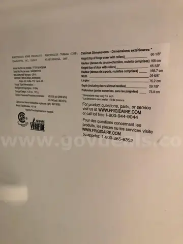 1 Frigidaire Refrigerator