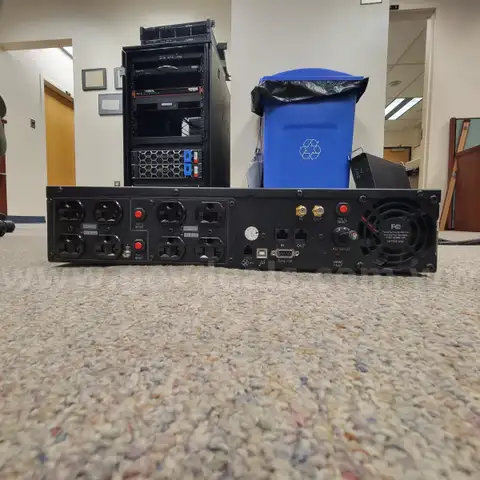 Dell Monitor & Keyboard, CyberPower UPS, Lectrosonics Processor, PowerEdge Server