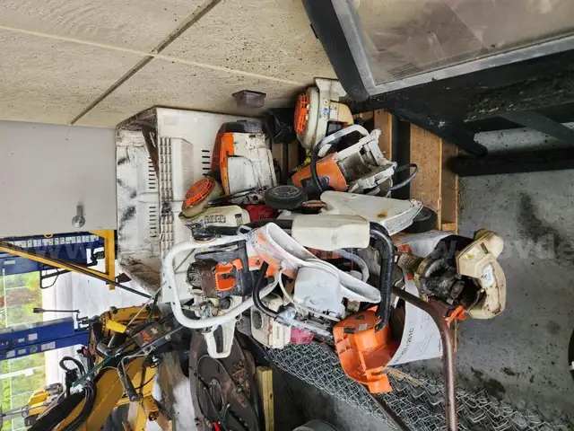 Parts of concrete saws,blower,plate compactor and other two stroke Stihl tools.