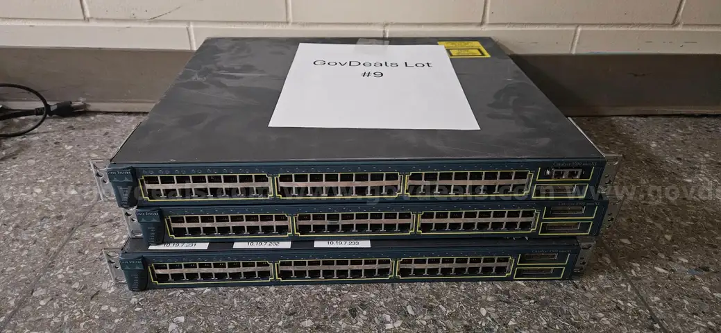 LOT of 3 Catalyst 3500 Series XL Network Switches