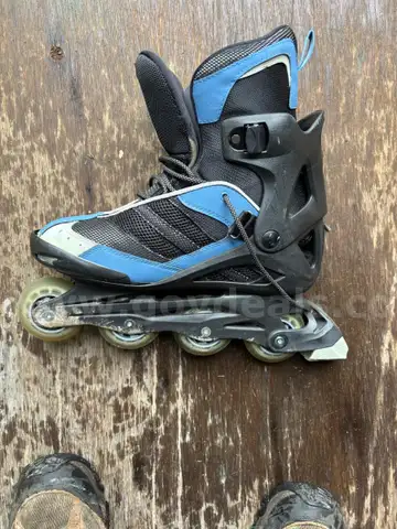 Large Lot of Rollerblades and Pads