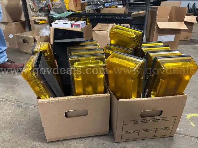 2 Boxes of Whelen Amber Lights (14 lights total)