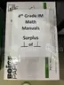 1 lot math manipulatives, DRA kit, ReadyGen, and more. See attached PDF