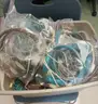 1 lot rolling chairs, student desks, books, and more