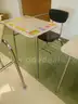 1 lot rolling chairs, student desks, books, and more