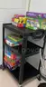 1 lot AV cart, computer table, and more