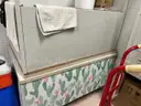 1 lot teacher desks, file cabinet
