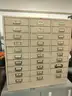 1 lot file cabinets, typewriter, amp, and more
