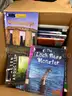 1 lot library books, binding machine, platform scales