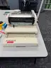 1 lot library books, binding machine, platform scales