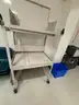 1 lot microscopes, rolling chairs, cork board, and more