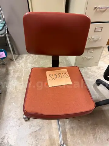 1 lot microscopes, rolling chairs, cork board, and more