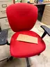 1 lot microscopes, rolling chairs, cork board, and more