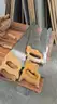 1 lot clamps, saws, table