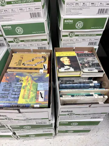 50+ boxes of library books