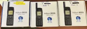 Lot of 3 Iridium 9555 Satellite Phone SAT Used