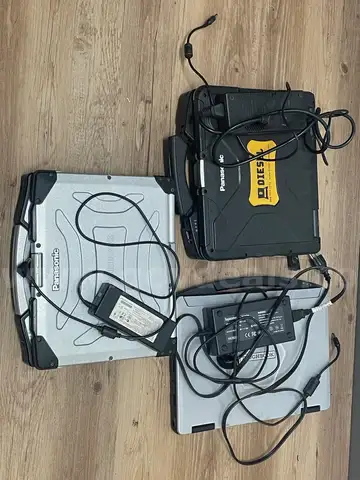 1 Lot of 3 Various Toughbook Laptop Computers NO HDDs