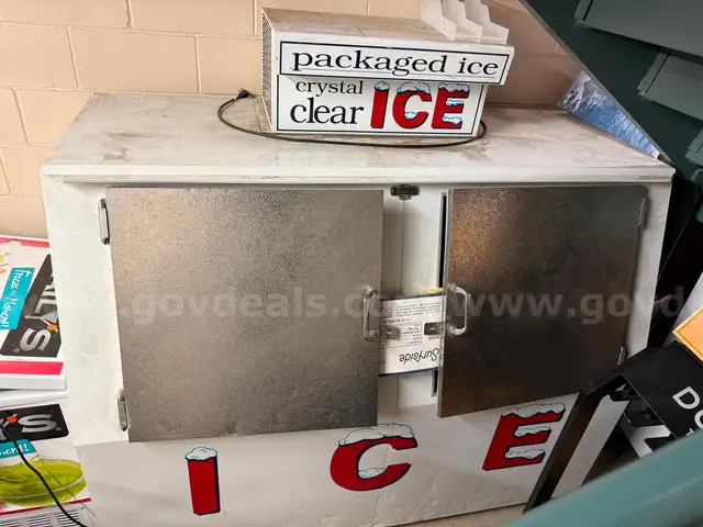 2-door ice freezer