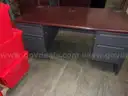 metal desk wood top