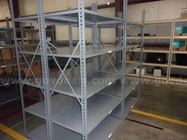 metal shelves