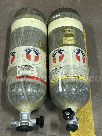 (2) Survivair 60 min 4500psi SCBA Bottle