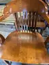 (4) Solid Wood office chairs