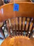 (4) Solid Wood office chairs