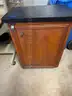 Wood 2 shelf cabinet
