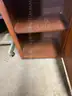 Wood 2 shelf cabinet